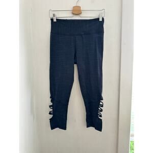 PRANA Women's Navy Cutout Leg Leggings | Size Medium